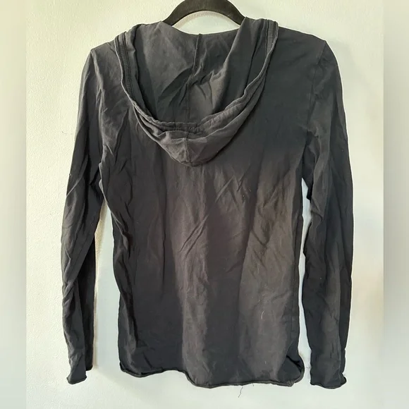 Life Is Good Women's Black Hoodie with Flower Design - Picture 3 of 5